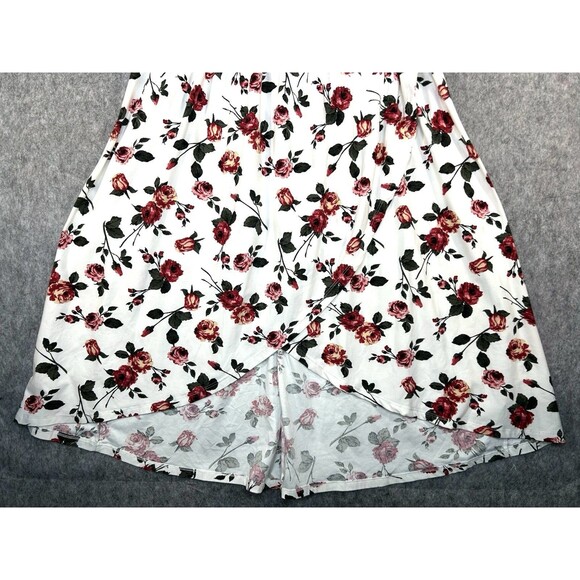 J for Justify Womens Floral Maxi Dress Smocked Size XL Sleeveless Asymmetrical - Picture 3 of 10